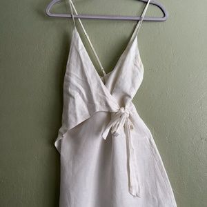 TJD White Wrap Mini Dress